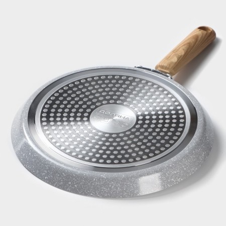 Pan pancake shade Grit, D = 22 cm, Soft-Touch handle, anti-stick coating, induction, color gray color-4