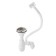 Kitchen sink "Vladiks", cut, with a siphon, 77x48 cm, left, stainless steel 0.6 mm
