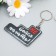 PVC keychain "Don't be afraid to start!" 4.9x6.2 cm