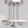 Tetro ceiling chandelier, 5x60W E14, metal 60x60x46 cm