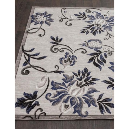 Rectangular carpet Merinos Silver, size 200x500 cm, Gray color