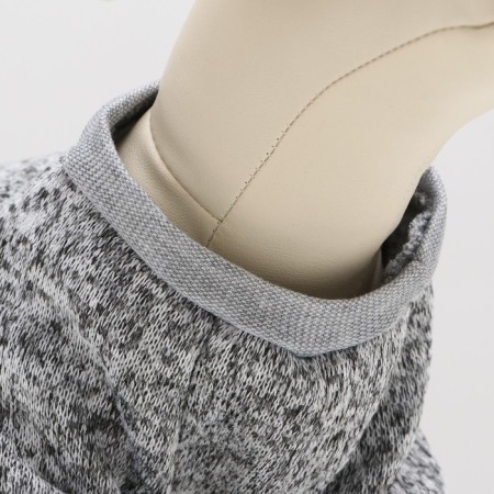 Melange sweater, size S (DS 20, Osh 23, og 25 cm), gray-3