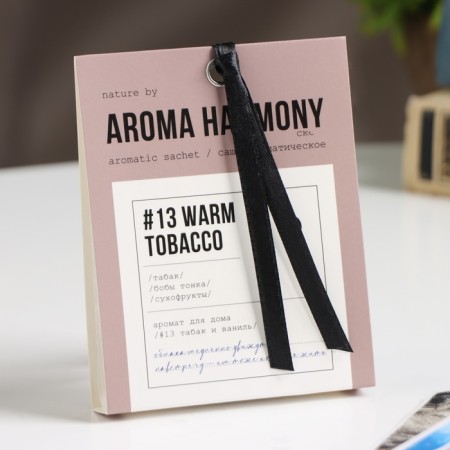 Sasha Aromatic "No. 13 Warm Tobacco", Bobs thin, tobacco, dried fruits, 10 g