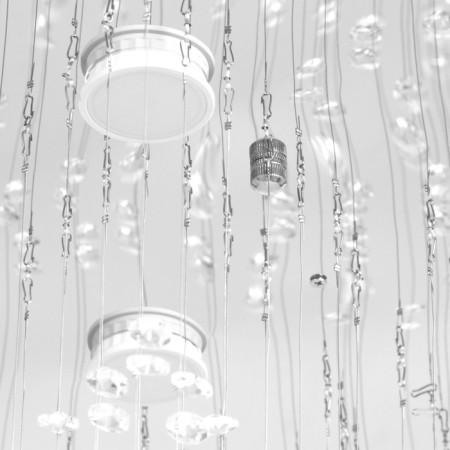 Lamp cascade "Star" 6xled chrome 50x50x84cm Bayerlux-8