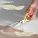 Clothing scissors, mowed blade, 9.5 ", 24 cm, gold color