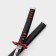 Souvenir weapon "Katana Kedu" 100 cm, blade 65 cm, black, fire guard
