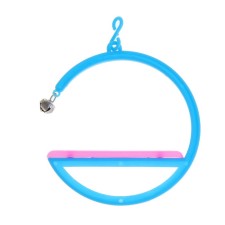 A toy for birds swing-ring, a mix of flowers,