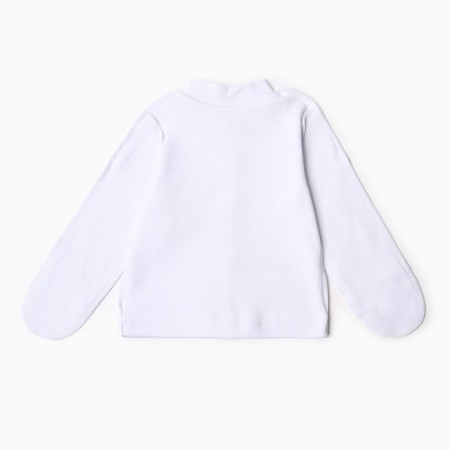 Blouse with closed handles, white/bears, height 62 cm-3