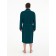 Male dressing gown with a hood, size 66, emerald color