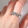 Ring "Chain" large links, color silver, 20 size