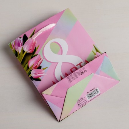 Package Gift Laminated Vertical, Packaging, “March 8”, S 12 x 15 x 5.5 cm-3