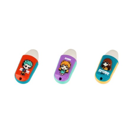 Plastic grinding meshu "anime", 1 hole, mix