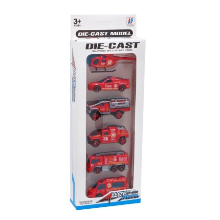 Set of metal machines "Fire Service", 6 pcs.-4