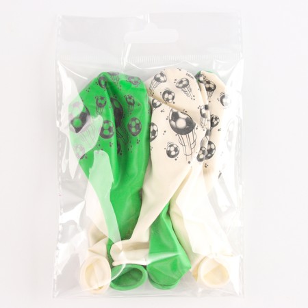 Shar Latex 14 ““ Football Ball ”, pastel, silk, set of 5 pcs., Mix-1