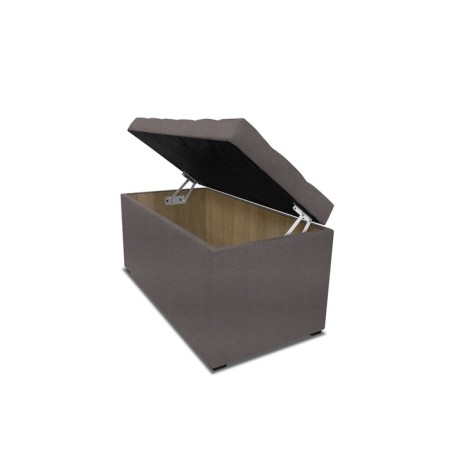 Puff with a lid and weighting, 800 × 400 × 420 mm, lunar matting, Latte color-6