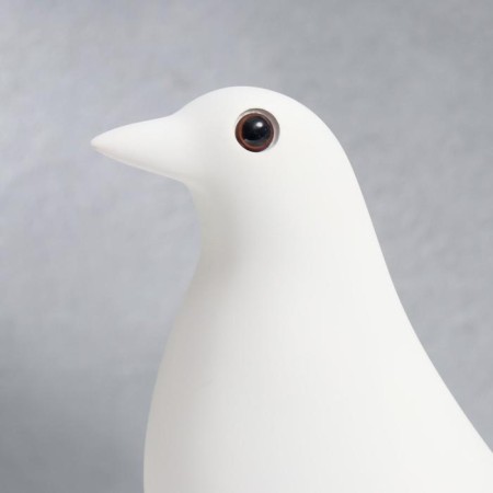 Souvenir Polystone "Bird" White 28x23.5 cm-4