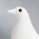 Souvenir Polystone "Bird" White 28x23.5 cm