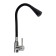 Accoona A9890F-3 kitchen mixer, single-leaf, flexible spout, 2 modes, black