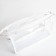 Cosmetic bag with lightning, white/transparent color