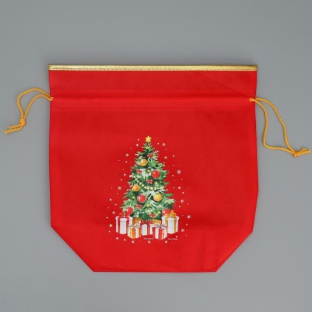Gift bag "Christmas tree", 28 x28 cm +/- 1.5 cm, new year-4