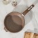 Granite Brown pan, d = 22 cm, plastic handle, anti -stick coating, brown color