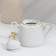 Bomond Tea Porcelain Service, 14 objects: kettle 1 liter, 6 cups 220 ml, 6 saucer d = 14 sm, sugar tower 400 ml