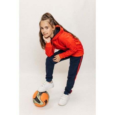 Sports suit for girls ise, height 122-128 cm, red color, blue-9