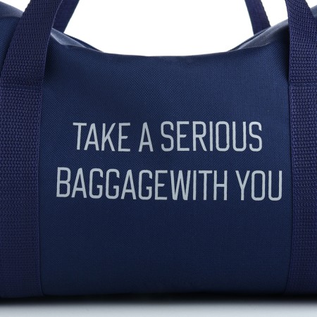Road bag, textura, small size, blue color-4