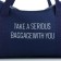 Road bag, textura, small size, blue color