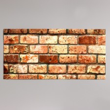 Self -adhesive panel 60*30cm brick red