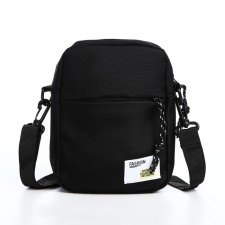 Youth bag with lightning, external pocket, black color