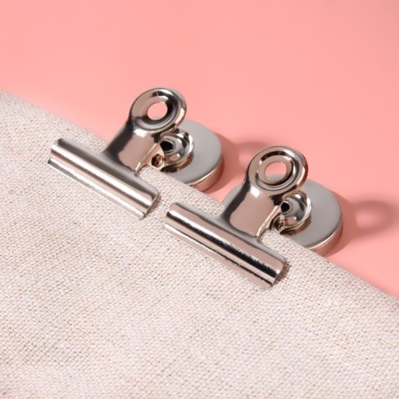 Clips for cuts with a magnet, 3.1 cm, 5 pcs, silver color-3
