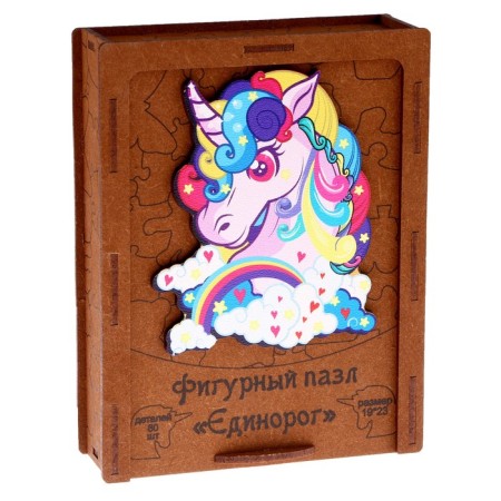 Figure puzzle "Unicorn", series "Funny toys"-6
