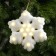 Snowflake LED figure 15 cm, phlock, batteries CR2032x2 (not complete), glow warm white