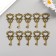 Decor Metal for creativity "Key to the heart" under brass (SK1823) 4x2 cm