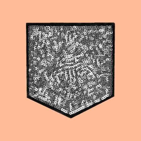 Thermal appliance "Pocket", with sequins, 11 × 10.5 cm, silver color/black-1