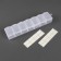 Little things storage container, 19 × 4.5 × 3 cm, with stickers, color transparent