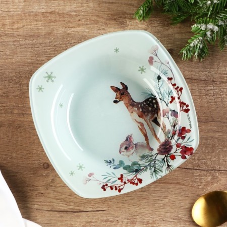 Deep plate "Forest animals", 20 cm-1