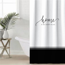 The bathroom curtain 