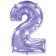 Foil ball 40 “number 2”, lilac, Lilac