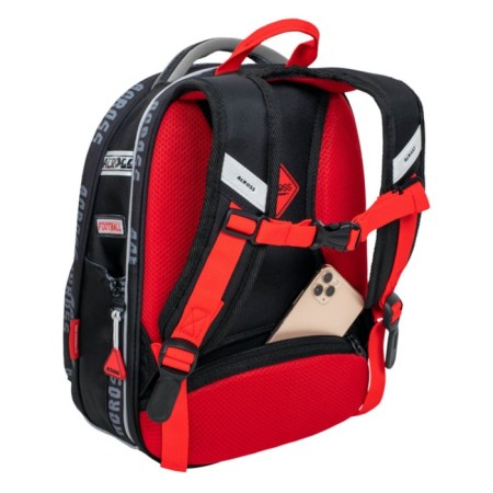School backpack by Ergon. Spray Across 194 37*28*12 Mal + Pen, Burner Cher/Kr 24-194-4-3