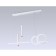 LED LED suspension with the Ambrella Light, Linetech, FL5393, LED, 62 W, ​​4650LUM, 3000-6400K, white color.