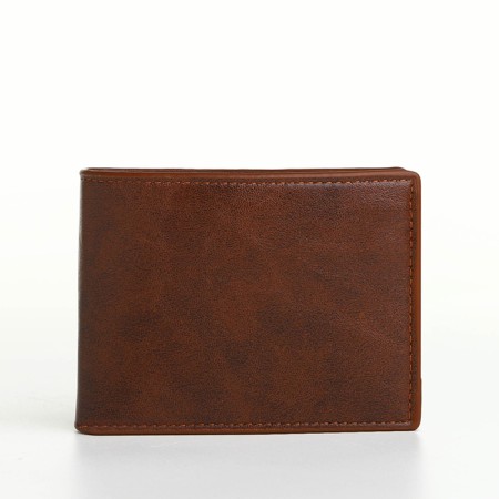 Pearl husband (538), 12*2*10 cm, 2 depth, d/maps, d/coins, without fasteners, brown