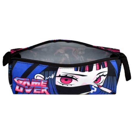 Penal soft, 1 department, 85 x 200 x 65 mm, voluminous, Phoenix "cyber-anime" blue 65243-2