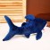 Soft toy "Shark", 40 cm, blue color