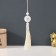 Textile suspension, plastic "Jade pendant" ivory 1x2.5x12.5 cm
