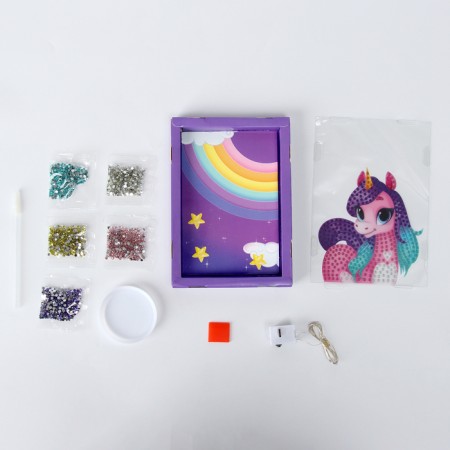 Diamond mosaic in the frame for children "Fairytale Unicorn"-2
