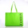 Bag without fastening, green color