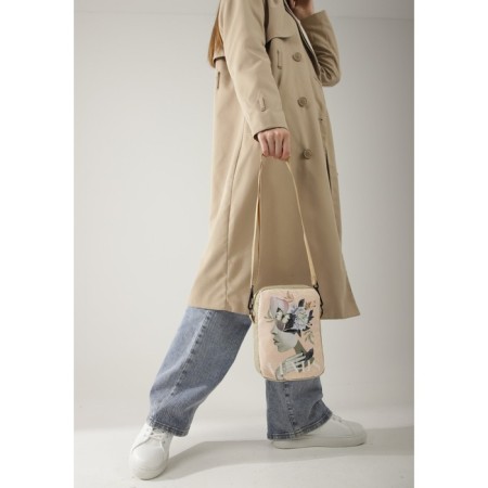Bag "Tenderness", 15x3x20, lightning departure, belt long, beige-4