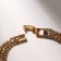 Bracelet with rhinestones "ice" elegance, 3 rows, white color in gold, l = 18 cm